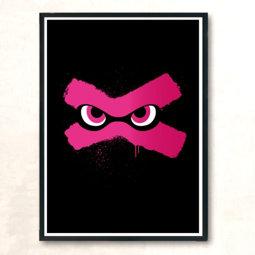 Splat X Pink Modern Poster Print