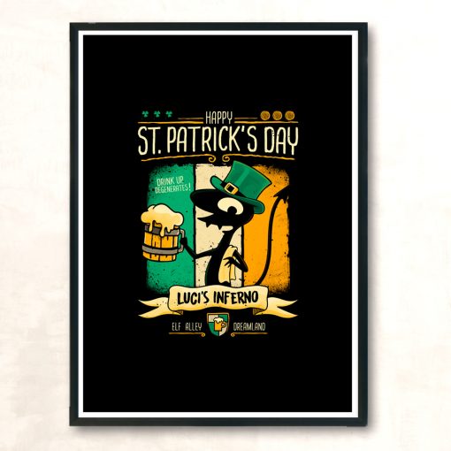 St Patricks At Lucis Modern Poster Print