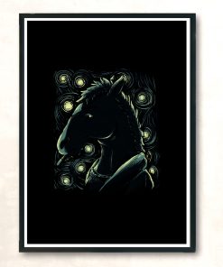 Starry Horse Modern Poster Print