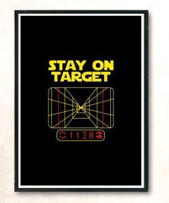 Stay On Target Modern Poster Print
