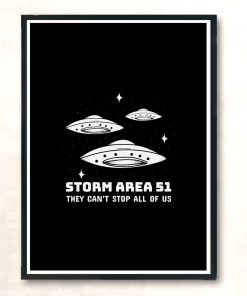 Storm Area 51 Modern Poster Print