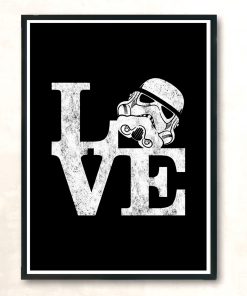 Stormtrooper Love Modern Poster Print