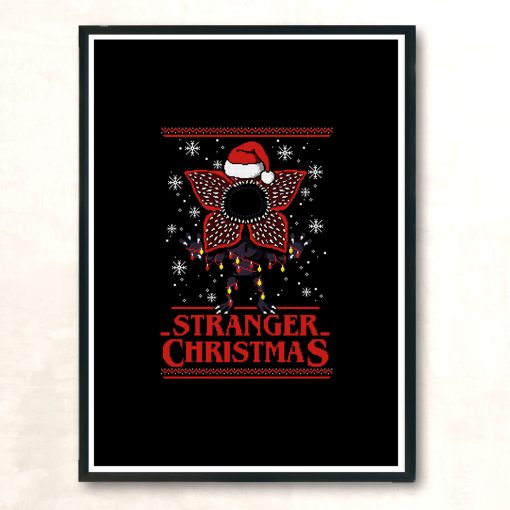 Stranger Christmas Modern Poster Print