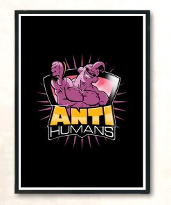 Supabuu Anti Humans Modern Poster Print