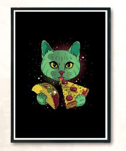 Taco Pizza Cat Modern Poster Print