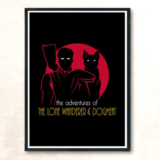 The Adventures Of The Lone Wanderer And Dogmeat Modern Poster Print