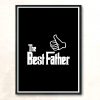 The Best Father 2 Modern Poster Print