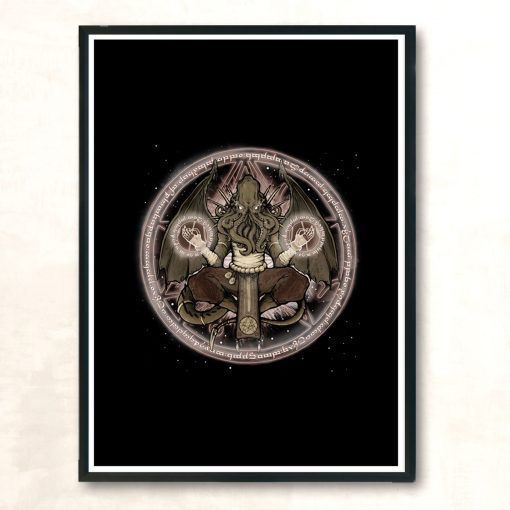 The Cthulhu Runes Modern Poster Print