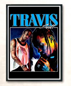 Travis Scott Rapper Vintage Vintage Wall Poster