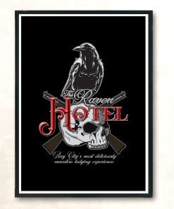 Vintage The Raven Hotel Altered Carbon Vintage Wall Poster