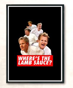 Wheres The Lamb Sauce Meme Fashionable Vintage Wall Poster