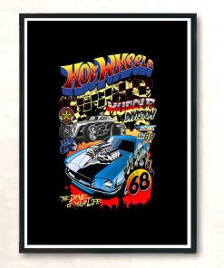 Hot Wheels Muscle Division Graphic Aesthetic Wall Poster