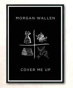 Morgan Wallen Cover Me Up Singer Aesthetic Wall Poster