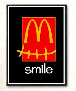 Travis Scott Mcdonalds Smile Graphic Aesthetic Wall Poster