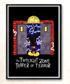 Twilight Zone Tower Of Terror Mickey Mouse Aesthetic Wall Poster