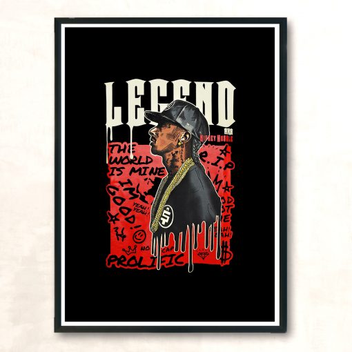 Vintage Legend Nipsey Hussle Rapper Aesthetic Wall Poster
