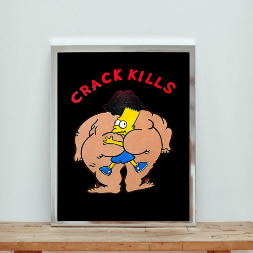 Bart Crack Kills Aesthetic Wall Poster
