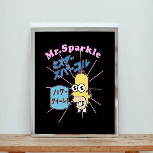 Bart Simpson Mr Sparkle Vintage Cartoon Aesthetic Wall Poster