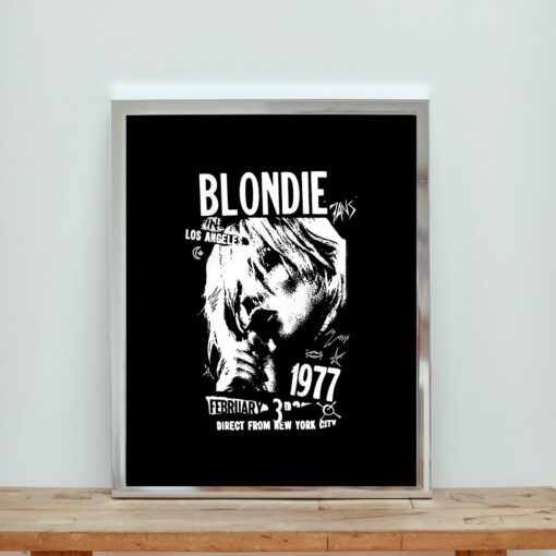 Blondie La 1977 Direct From New York City Aesthetic Wall Poster