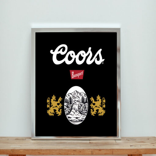 Brixton X Coors Banquet Retro Aesthetic Wall Poster