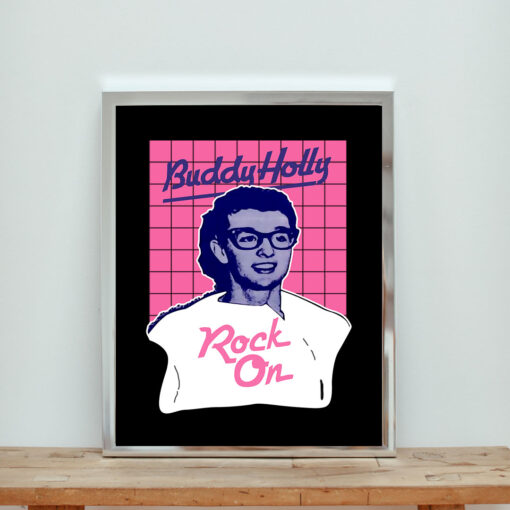 Buddy Holly Vintage Aesthetic Wall Poster