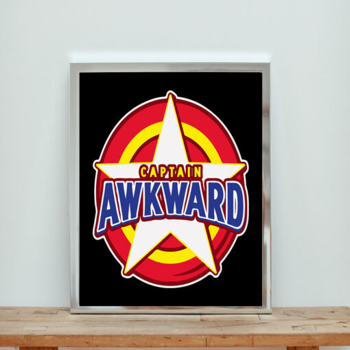 Captain Awkward Super Hero Aesthetic Wall Poster