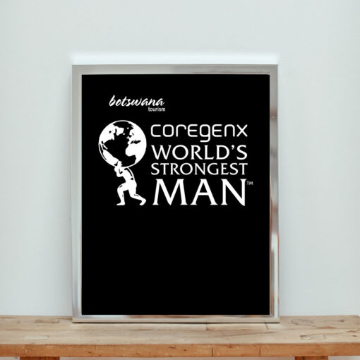 Coregenx Worlds Strongest Man Aesthetic Wall Poster