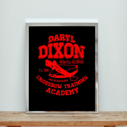 Daryl Dixon Walking Dead Crossbow Training Aesthetic Wall Poster