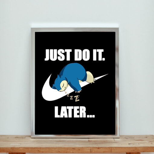 Do It Later Aesthetic Wall Poster