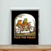 Frog Fuck Police Aesthetic Wall Poster
