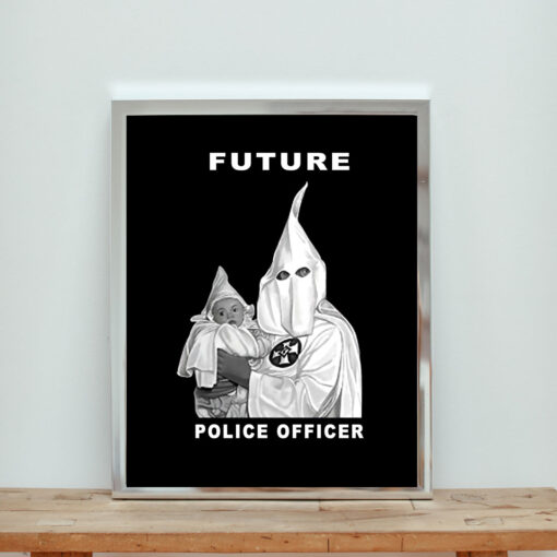 Future Police Officer Aesthetic Wall Poster