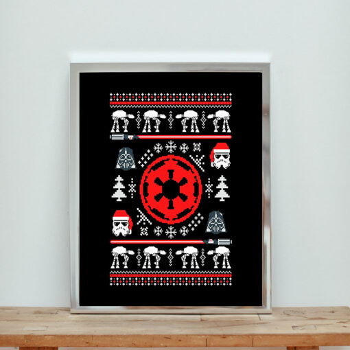 Galactic Space Christmas Aesthetic Wall Poster