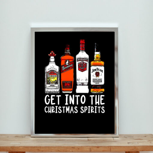 Get Into The Christmas Spirits Aesthetic Wall Poster