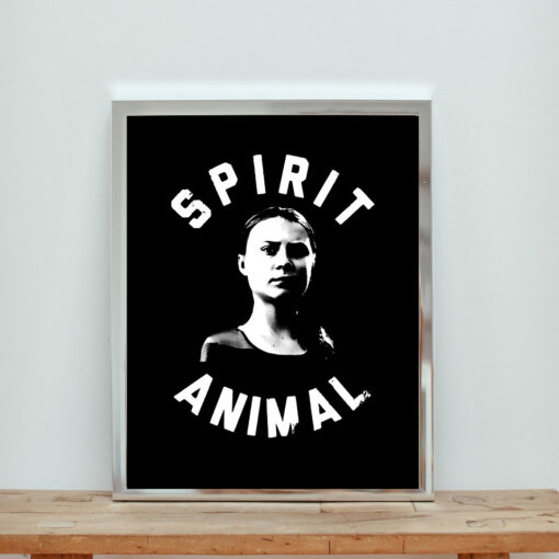 Greta Thunberg Climate Spirit Animal Aesthetic Wall Poster