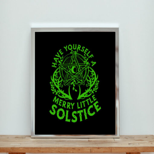 Have Yourself A Merry Little Solstice Aesthetic Wall Poster