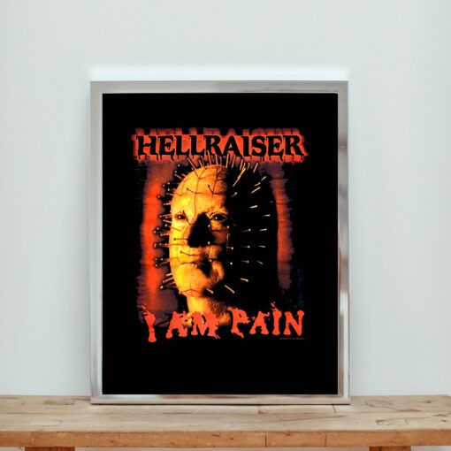 Hellraiser Face I Am Pain Aesthetic Wall Poster