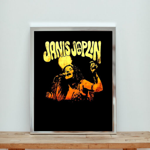 Janis Joplin Live Aesthetic Wall Poster