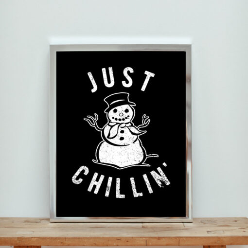 Just Chillin Aesthetic Wall Poster