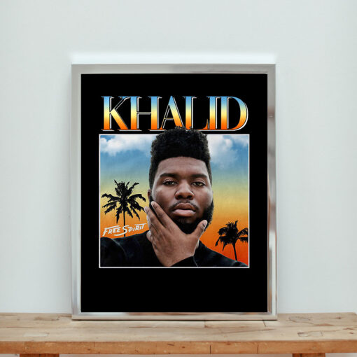 Khalid Dj Streetwear Aesthetic Wall Poster