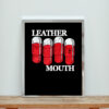 Leather Mouth Aesthetic Wall Poster
