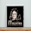Leibniz Love Is To Seek Happiness Aesthetic Wall Poster