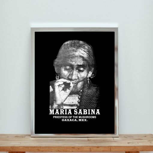 Maria Sabina Mushroom Aesthetic Wall Poster