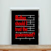 Mother Should I Trust The Government Aesthetic Wall Poster