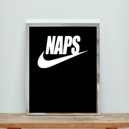 Naps Just Do It Parody Aesthetic Wall Poster