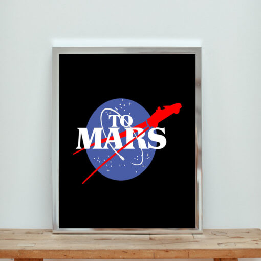 Nasa To Mars Space Aesthetic Wall Poster