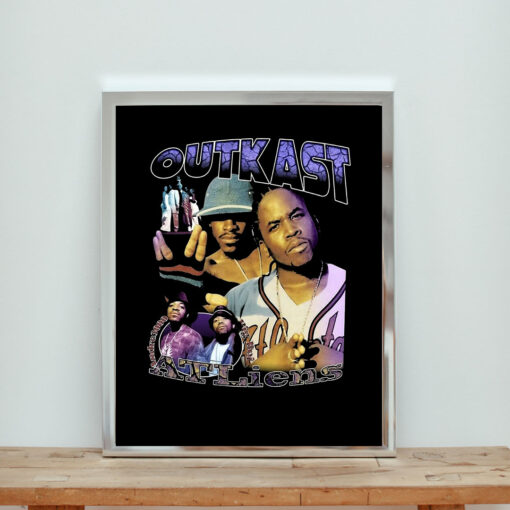 Outkast Atliens Retro Aesthetic Wall Poster