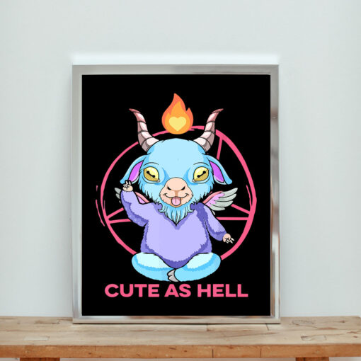 Pastel Goth Baby Baphomet Cute As Hell Aesthetic Wall Poster