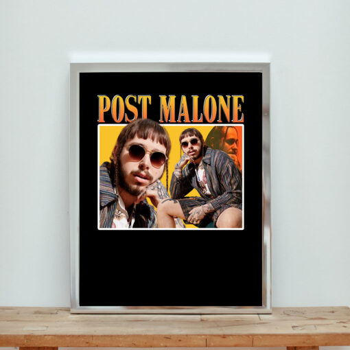 Post Malone Yellow Aesthetic Wall Poster