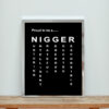 Proud To Be A Nigger Quote Aesthetic Wall Poster