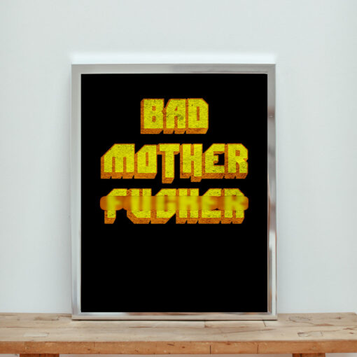 Pulp Fiction Bad Mother Fucker Aesthetic Wall Poster